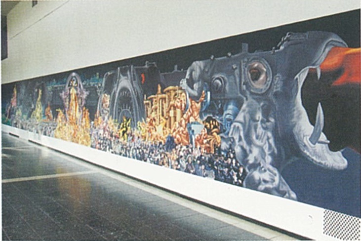 Shin Hakchul, Contemporary Korean History – Gapdori and Gapsuni. Installation view of The Battle of Visions, excerpted from Enter Korea: Gastland der Frankfurter Buchmesse 2005 (The Korean Organizing Committee for the Guest of Honour at the Frankfurt Book Fair 2005 [KOGAF], 2006), 284.