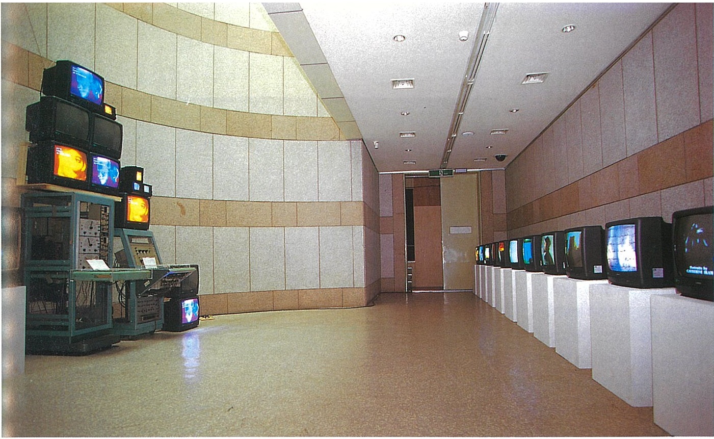 Installation view of InfoART at the first Gwangju Biennale, Gana Art (November–December 1995): 59.