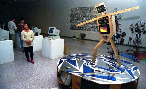 Installation view of the first Gwangju Biennale, 1995, Courtesy of e-Video History Archive.
