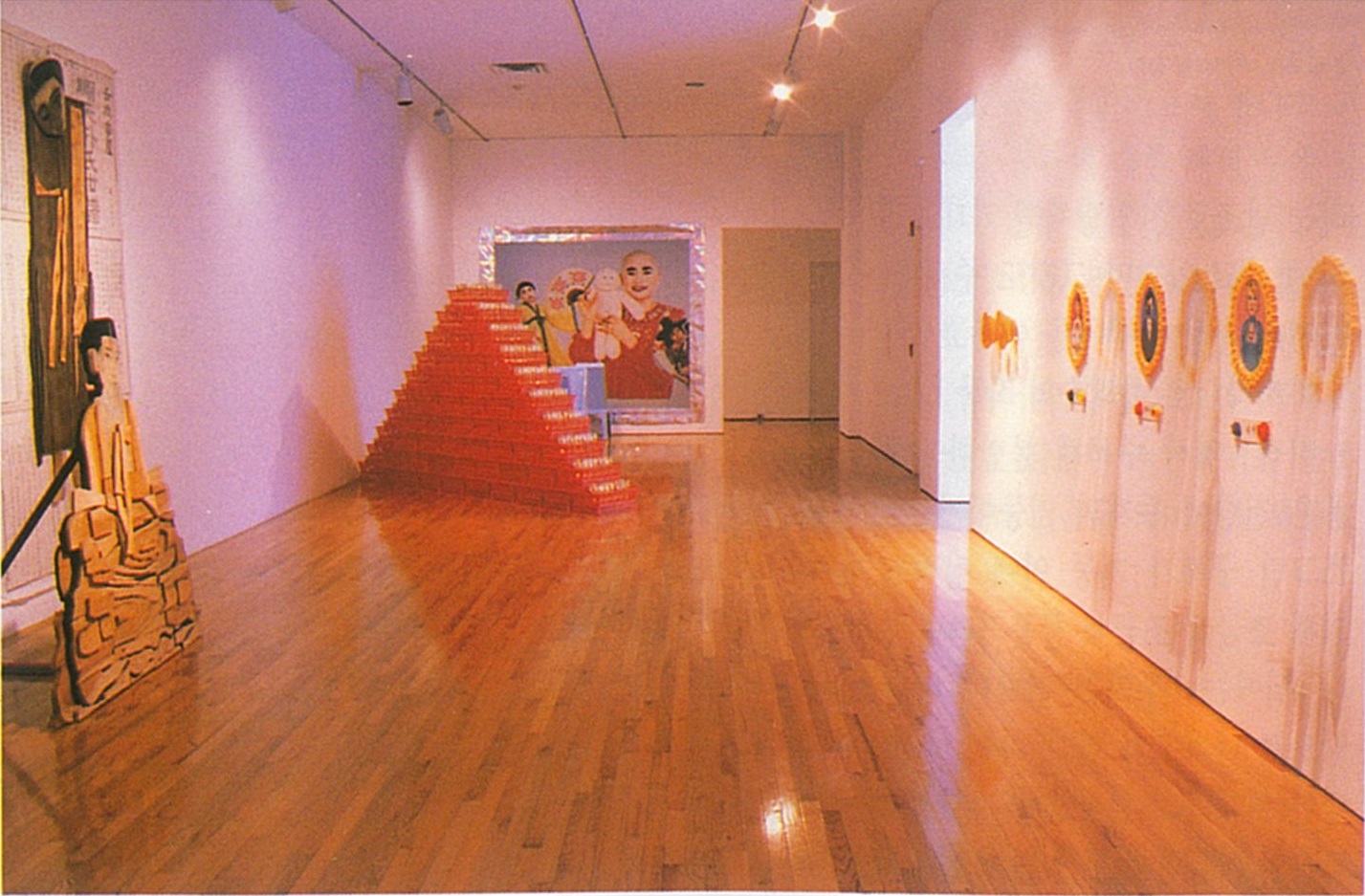 Installation view of Across the Pacific, 1993, Misulsegae (April 1994): 94.